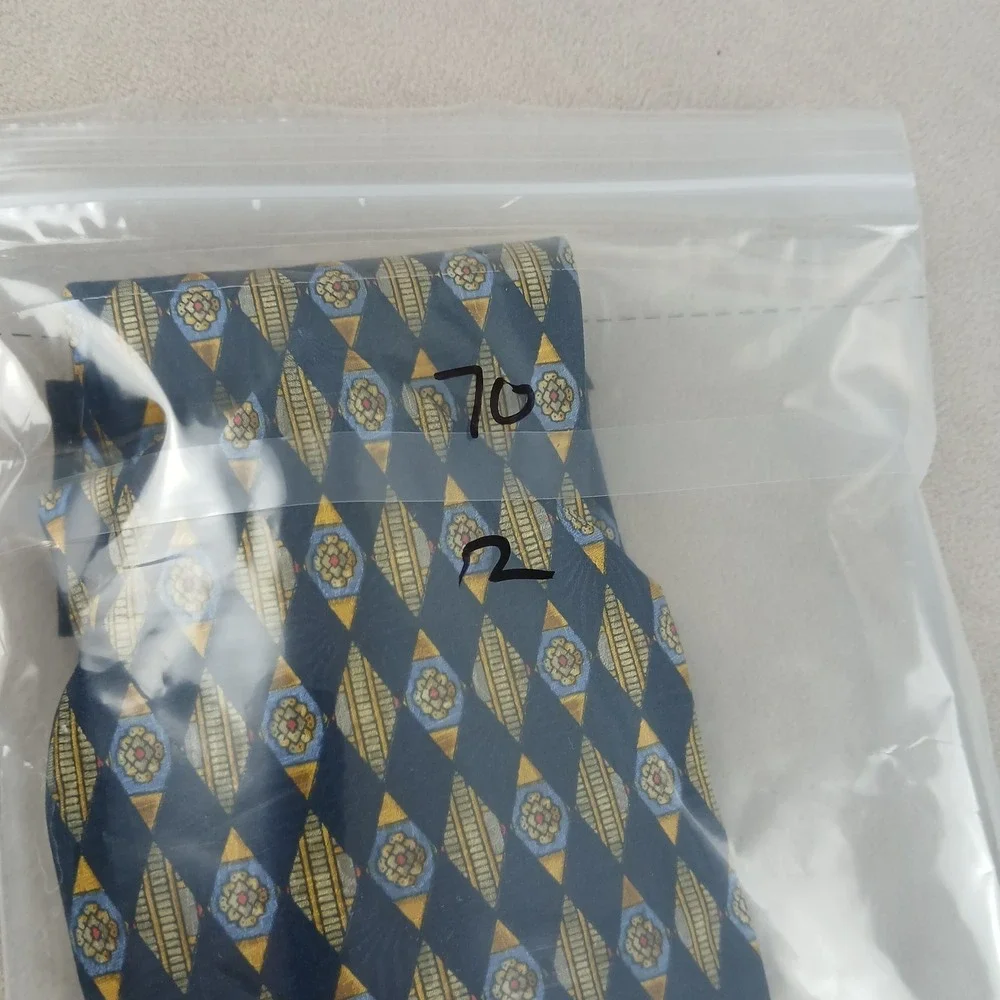 Harve‎ Bernard 3.5x59 Mens Tie Silk Floral Woven Geometric
